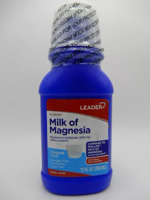 Phillips Milk of Magnesia Liquid Magnesium Laxative, Original 12 oz 