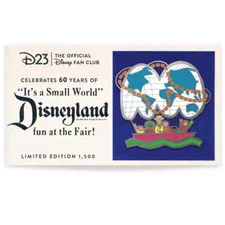 Disney D23-Exclusive ''It's a Small World'' 60th Anniversary Pin LE To 1500 NIP