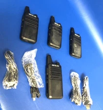 Lot of 4X Retevis RT22 UHF Walkie Talkies Two Way Radios -WORKING