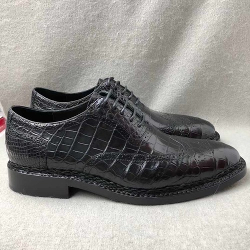 Scarpe eleganti da uomo in vera pelle AIIIigator business scarpe da uomo in pelle fatte a mano - Foto 7 di 9