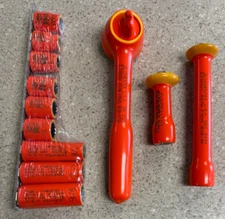 Cementex insulated tools ratchet/socket set IR38-LCSD w/ Extensions And Sockets