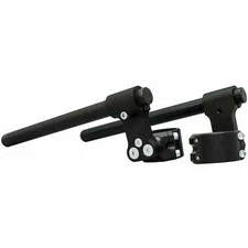 WOODCRAFT RACING 52mm CLIP-ON CLIPON HANDLEBAR KIT WITH 2.5" INCH RISE - BLACK