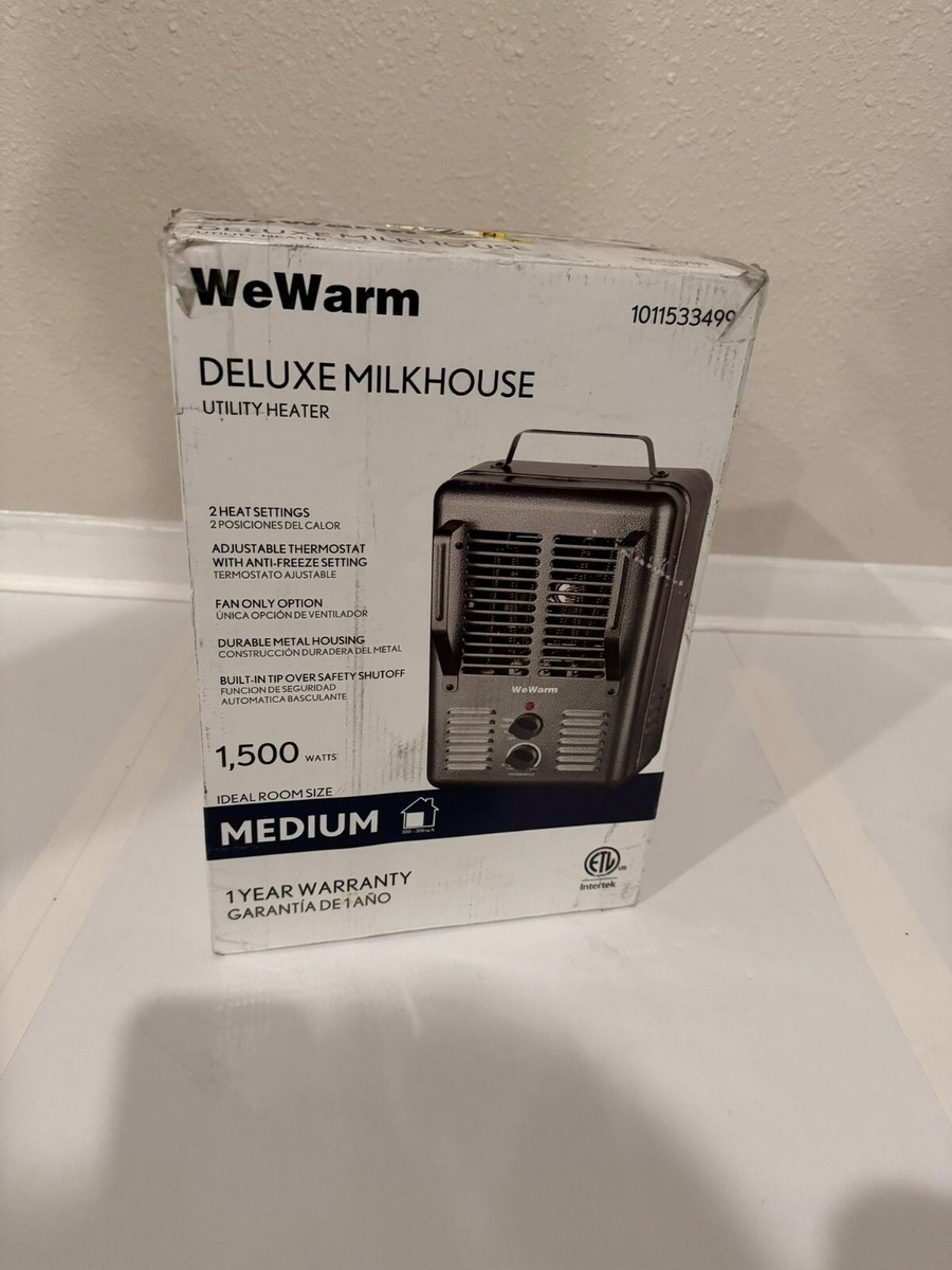 Heater We Warm 1500W Fan-Forced Milkhouse Metal Utility Heater