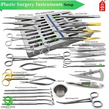 Plastic Surgery Instrument Kit Advanced Veterinary Surgical Set