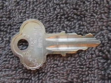 Top key for Parking meters with a lock that is stamped MCM