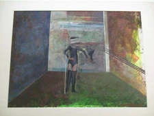 CASTELLANO  PAINTING CUBIST CUBISM WOMAN RARE SURREALISM MODERNISM EXPRESSIONISM