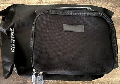 Giorgio Armani Toiletry Bag Grooming Shave Case Handled Travel