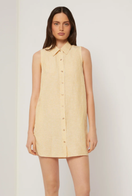 linen pinafore dress uk JOYCE | Handmade Sustainable pinafore dress UK main image 0