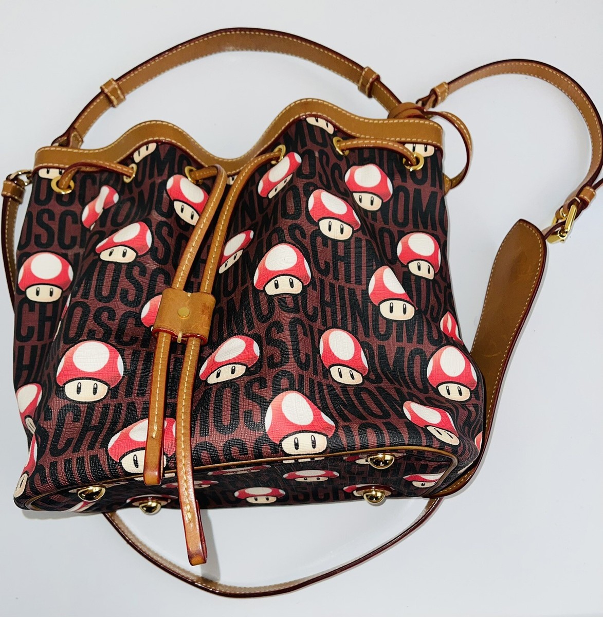 Moschino Couture Jeremy Scott Super Mario Mushroom Bucket