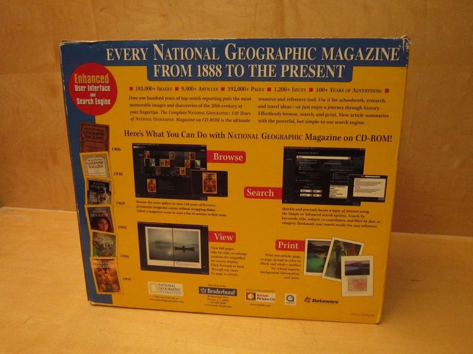 NEW NATIONAL GEO MAGAZINE 110 YEARS 31 CD-ROM SET FREE SHIPPING!! - Image 3 of 4