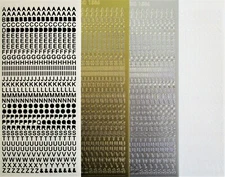 Mini 5mm Uppercase Alphabets PEEL OFF STICKERS Alphabet 