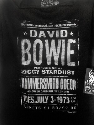David Bowie Hammersmith Odeon T-Shirt - Official Licensed, White (Size Small)