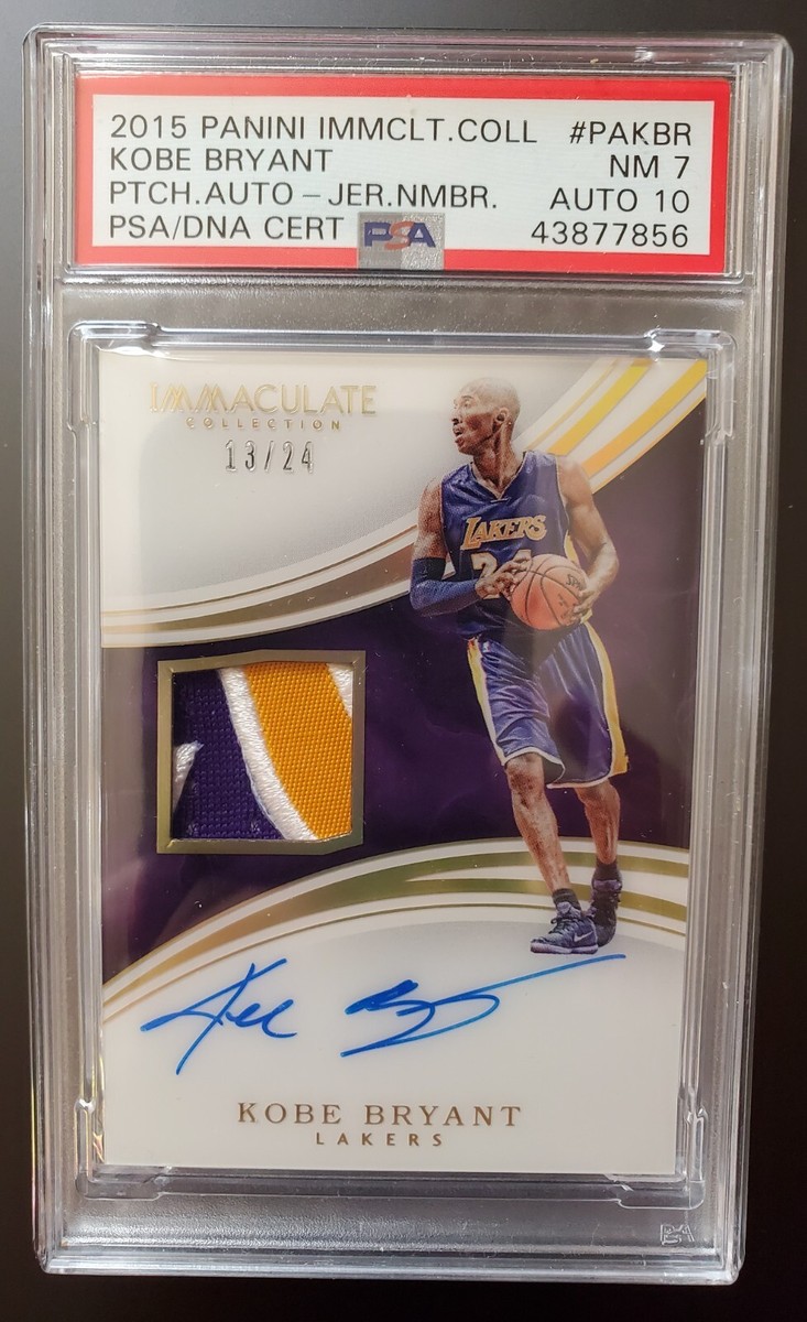 2015-16 Panini Immaculate KOBE BRYANT ACETATE JRSY Patch