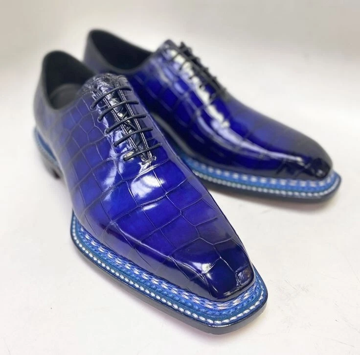 Unbranded Blue Dress Shoes for Men for sale | eBay