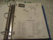 Toro snow master 14 38014  snow thrower Parts Catalog Manual