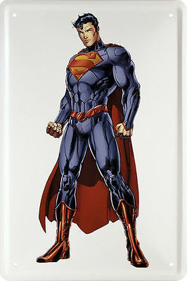 Blechschild 20x30 Superman DC Comic Superheld Kino Poster Clark Kent Bar Schild