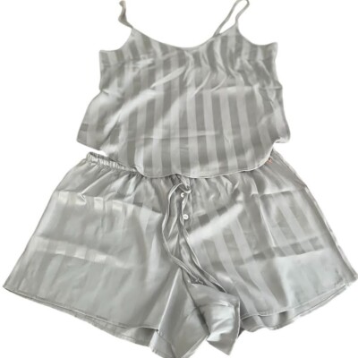 Danskin Comfy Lounge Pajamas Silky 2 Piece Set Women's Size Large Sage NWOT