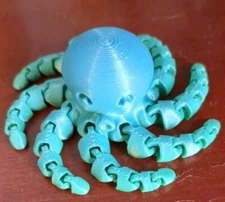Fidget toy 3D printed fidget articulated octopus fidget
