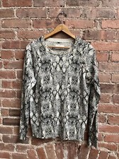 Zadig et Voltaire Womens Sweater, Sz Small, 100 Cashmere Snake Skin