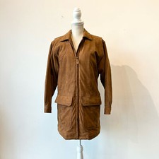 S Eddie Bauer Brown Leather Gloves Jacket