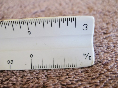 STERLING Company 3-Sided Triangular Engineer Drafting Scale Ruler 12" - Picture 4 of 9