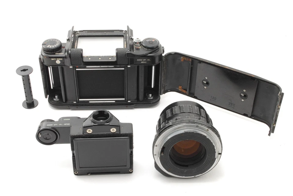 [EXC+4] Lente Pentax 6x7 67 cámara fotográfica TTL Finder SMC T 105 mm f/2,4 de JAPÓN Foto 2 de 4
