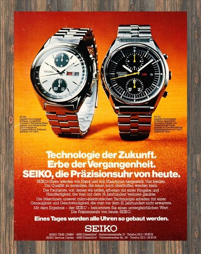 Seiko Uhren - Reklame Werbeanzeige Original-Werbung 1974 (1)