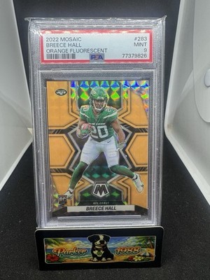 2022 Panini Mosaic -  Breece Hall #283 Orange Fluorescent Mosaic Prizm /25 (RC)