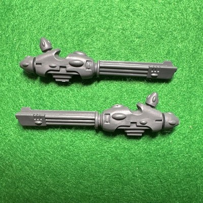 Warhammer 40k Eldar schwere Waffe Bit Scatter Laser Teile x2 Games Workshop GW  