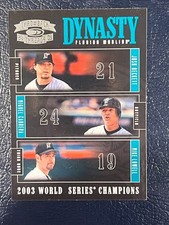 2005 Donruss Throwback Threads Dynasty Beckett, Cabrera, & Lowell #D-9