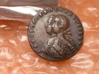 1761 King George iii & Queen Charlotte Coronation Royalty Medallion Extreme Rare — photo 1
