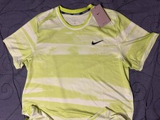 NIKE TENNIS COURT ADVANTAGE DRI FIT 751 LIFE LIME GREENS SHIRT SIZE L MEN 75