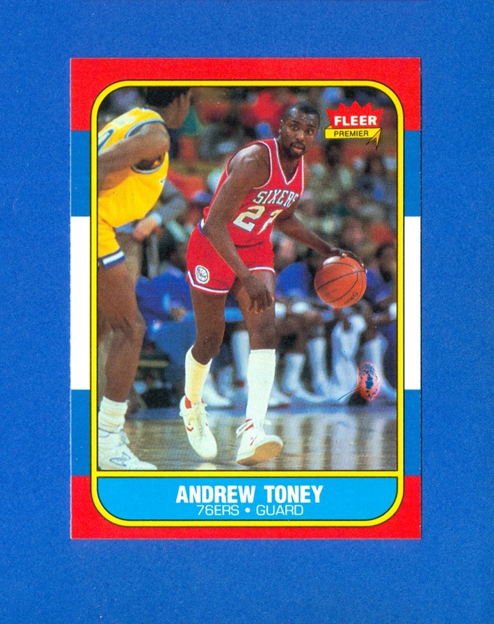 1986/1987 Fleer Basketball#114 Andrew Toney 86/87 RC Rookie Card MINT PACK FRESH