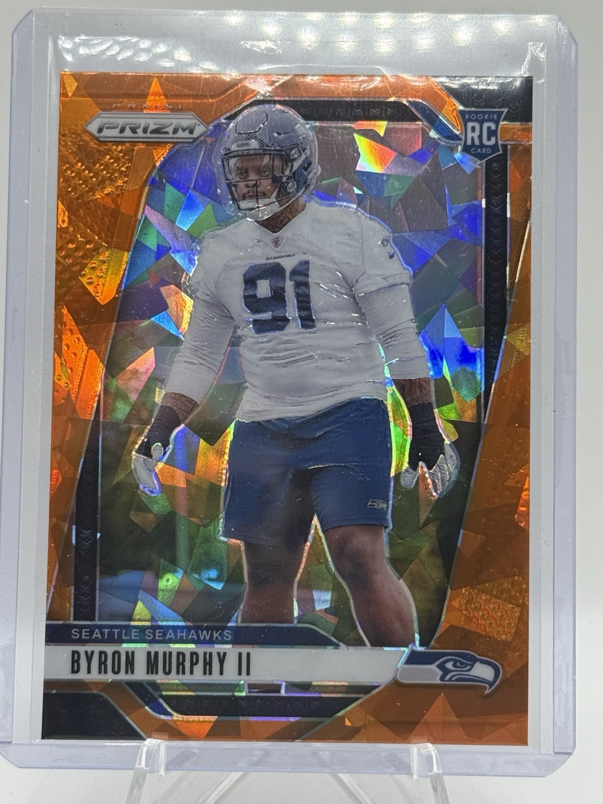 Byron Murphy II 2024 Panini Prizm Rookie Orange Ice #317 Seahawks