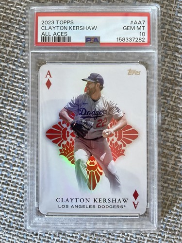 Clayton Kershaw 2023 Topps #AA-7 SP All Aces PSA 10 Dodgers HOT CARD 🔥
