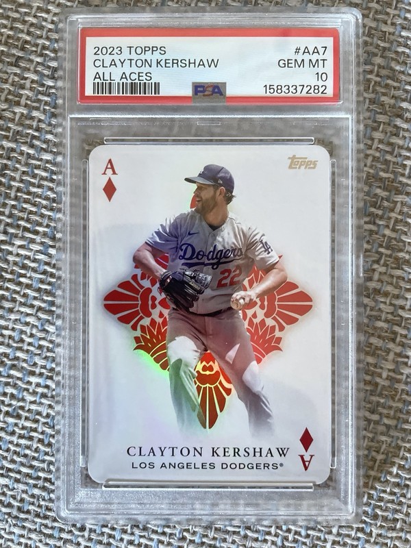 Clayton Kershaw 2023 Topps #AA-7 SP All Aces PSA 10 Dodgers HOT CARD 🔥