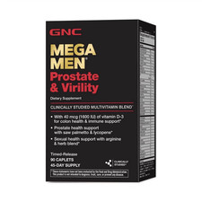 GNC Mega Men Prostate & Virility 90 Caplets E...