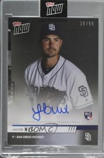 2019 Topps Now Opening Day Auto 39/99 Jacob Nix #OD-432A Auto z1b