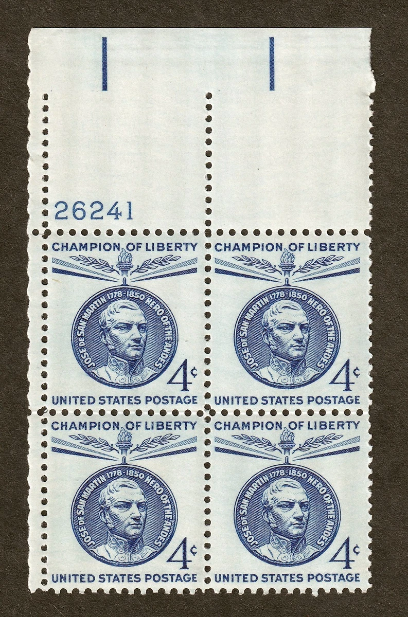 切手100 4 Cent US Postal Stamp Plate Blocks & Multiples for sale | eBay