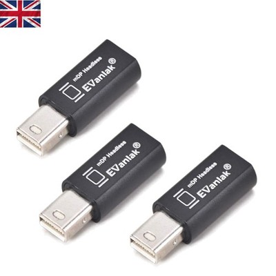 4K Mini DisplayPort Headless Ghost Emulator für PCs - Plug & Play Dummy Plug