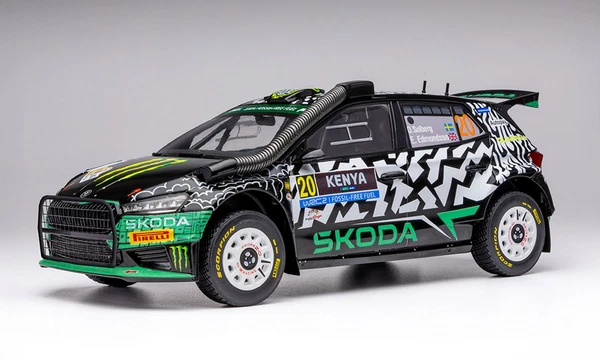 Ixo 18RMC222 1:18 Skoda Fabia Rs Rally2 Safari Rallye Kenia 2024 Modellauto-image