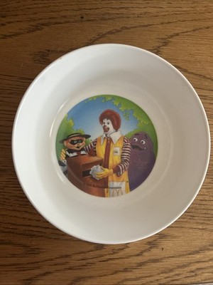 McDonalds Character Cereal Bowl - 1991 - Ronald /Grimace / Hamburglar PMC 560