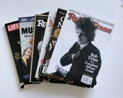Rolling Stone Classic Rock Life Magazine Lot Jagger Beatles Dylan Van Halen Nash