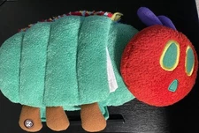 Eric Carle The Very Hungry Caterpillar Fabric Book/Plush Stuffed Zoobies New!