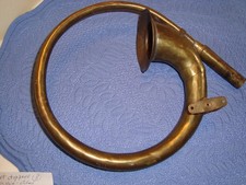 Antique Brass Car Horn With Mounting Bracket Patina Finish Circle Decor Antique Brass Car Horn With Mounting Bracket Patina Finish Circle Decor