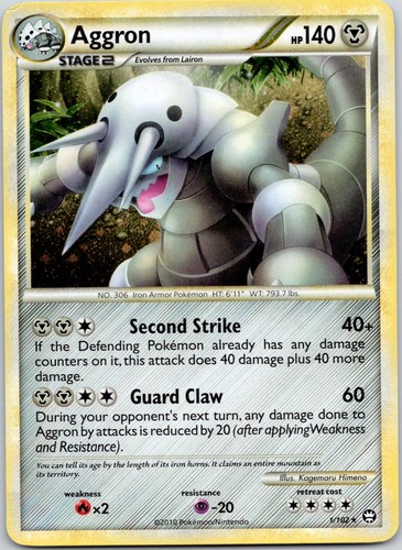 Aggron Holo Rare Triumphant 1/102 NM