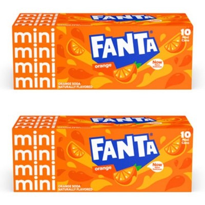 WESTERNMBY Fridge Pack Cans Soda, 7.5 Fl Oz, 20 Cans (Fanta)