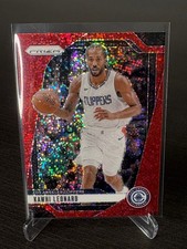 2024-25 Prizm RED SPARKLE Kawhi Leonard. Rare Card! Looks Amazing!