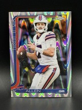 Topps 2024 Chrome Wave Josh Allen #34 Buffalo Bills Football Card
