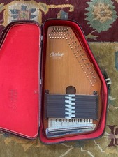 Oscar Schmidt String Autoharp Wooden with Black Hard Case